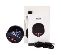 SWX30A Règle électronique à rouleau, distance de 99,999 m, portée 1 cm + D * 3/1000 précision arrière magnétique rechargeable 240 mAh ABS télémètre noir