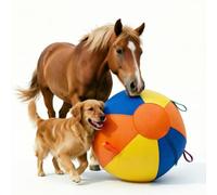SWYIVY [Housse uniquement de 45,7 cm pour chien avec sangles - Balle de troupeau interactive pour chiens de milieu et chevaux - Enrichissement des pâturages agricoles - Manche de protection pour balle