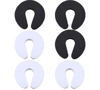 SWYSGS Porte clip Guard 12PCS anti - bébé porte en mousse super souple, sécurité pour les enfants, protecteur de doigt de sécurité pour bébé (blanc et noir)