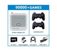 (SX-64G-706-2) Console de jeux rétro Super Console X avec 110 000 jeux rétro pour PSP/PS1/DC/MAME, console