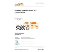 Sx001g, Glossary For The S-Series Ips Specifications, Issue 3.0