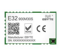 SX1276 868MHz 915MHz Lora Module RF récepteur E32-900M30S 30dBm 10Km SMD RF émetteur-récepteur pour antenne IPEX Stamp Hole