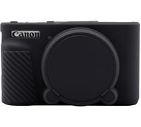 SX740 Black Soft Silicone Anti-Scratch Protective Case Cover with Removable Lens for Canon PowerShot SX740/SX730