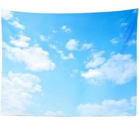 Sxakswol Tapisserie Murales Ciel Bleu Tenture Murale Modèle de Nuage Tapisserie 3D Tapisserie Decoration 130x150 cm Tapisserie Tenture Murale pour Salon Chambre