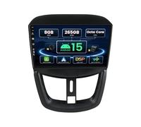 SXAUTO ¦ 8G+256G, 8-Core ¦ Android 15 IPS Autoradio pour Peugeot 207 (2006-2015) - sans Fil Carplay/Android Auto/DSP - Caméra + MIC - 9 Pouce 2 Din - Dab Volant 360-CAM Fast-Boot AHD Dual Band WiFi
