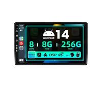SXAUTO - ¦ 8G+256G ¦ - Android 14 IPS Autoradio pour Benz W209-W203 W168 ML W163 W463 Viano W639 - sans Fil Carplay/Android Auto/DSP Caméra MIC - 10.1 Pouce 2 Din Dab Volant 360-CAM AHD WiFi BT