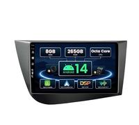 SXAUTO - ¦ 8G+256G ¦ - Android 14 IPS Autoradio pour Seat Leon MK2 (2005-2012) - sans Fil Carplay/Android Auto/DSP - LED Caméra + MIC - 9 Pouce 2 Din - Dab Volant 360-CAM Fast-Boot AHD WiFi BT