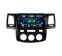 SXAUTO - ¦ 8G+256G ¦ - Android 14 IPS Autoradio pour Toyota Fortuner Hilux Revo Vigo (2008-2014) - sans Fil Carplay/Android Auto/DSP - LED Caméra + MIC - 9 Pouce 2 Din - Dab Volant 360-CAM Fast-Boot
