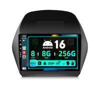 SXAUTO ¦ 8G+256G ¦ Android 16 IPS Autoradio pour Hyundai IX35 (2010-2017) - sans Fil Carplay/Android Auto/DSP - LED Caméra + MIC - 10.1 Pouce 2 Din - Dab Volant 360-CAM Fast-Boot WiFi Bluetooth AHD