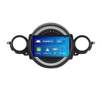 SXAUTO 9 Pouce Autoradio pour BMW Mini Cooper R55 R56 (2007-2013) GPS Navigation - sans Fil Carplay Android Auto - Caméra arrière - Android 14-2 Din - Dab Volant DSP Split-Screen Bluetooth WiFi