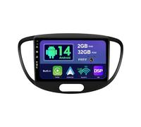SXAUTO 9 Pouce Autoradio pour Hyundai I10 (2007-2013) GPS Navigation - sans Fil Carplay Android Auto - Caméra arrière - Android 14-2 Din - Dab Volant DSP Split-Screen Bluetooth Dual-Band WiFi