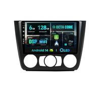 SXAUTO Android 14 - [6G+128G] - IPS Autoradio pour BMW 1 Series E81/E82/E87/E88 (2004-2012) - sans Fil Carplay/Android Auto/DSP - LED Caméra + MIC - 9 Pouce 2 Din - Dab Volant 360-Camera Fast-Boot
