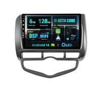 SXAUTO Android 14- [6G+128G] - IPS Autoradio pour Honda Fit/City/Jazz (2002-2007) - sans Fil Carplay/Android Auto/DSP - LED Caméra + MIC - 9 Pouce 2 Din - Dab Volant 360-CAM Fast-Boot AHD WiFi