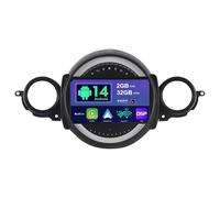 SXAUTO Android 14 Autoradio pour BMW Mini Cooper R55 R56 (2007-2013) - sans Fil Carplay + Android Auto - 2G+32G - Caméra arrière - 9 Pouce 2 Din Dab Volant Fast-Boot DSP Split-Screen Bluetooth WiFi