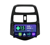 SXAUTO Android 14 Autoradio pour Chevrolet Spark M300 2009-2016 - sans Fil Carplay + Android Auto - 2G+32G - Caméra arrière - IPS 9 Pouce 2 Din - Dab Volant Fast-Boot DSP Split-Screen Bluetooth WiFi