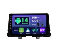 SXAUTO Android 14 Autoradio pour KIA Morning Picanto (2017-2020) - sans Fil Carplay + Android Auto - 2G+32G - Caméra arrière - IPS 9 Pouce 2 Din Dab Volant Fast-Boot DSP Split-Screen Bluetooth WiFi