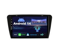 SXAUTO Android 14 Autoradio pour Skoda Octavia (2014-2018) - sans Fil Carplay + Android Auto - Caméra arrière Gratuit - IPS 10.1 Pouce 2 Din - Dab Volant Fast-Boot Split-Screen WiFi Bluetooth