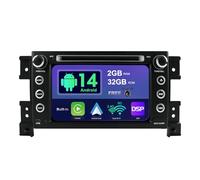 SXAUTO Android 14 Autoradio pour Suzuki Grand Vitara (2005-2018) - sans Fil Carplay + Android Auto - 2G+32G - Caméra arrière Gratuit - IPS 7 Pouce 2 Din - Dab Volant Fast-Boot Split-Screen Bluetooth