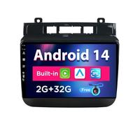 SXAUTO Android 14 Autoradio pour VW Touareg FL NF (2011-2017) - sans Fil Carplay + Android Auto - 2G+32G - Caméra arrière - IPS 9 Pouce 2 Din Dab Volant Fast-Boot DSP Split-Screen Bluetooth WiFi