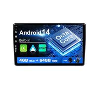 SXAUTO Android 14 IPS Autoradio pour Fiat Ducato/Citroen Jumper/Peugeot Boxer - sans Fil Carplay/Android Auto/DSP - 4G+64G - Caméra + MIC - 9 Pouce 2 Din - Dab Volant Fast-Boot 360-CAM WiFi AHD