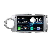 SXAUTO Android 14 IPS Autoradio pour Toyota Yaris GRMN (2011-2018) - sans Fil Carplay/Android Auto/DSP - 4G+64G - LED Caméra + MIC - 9 Pouce 2 Din - Dab Volant Fast-Boot 360-CAM Dual Band WiFi AHD