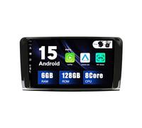 SXAUTO Android 15 - [6G+128G] - IPS Autoradio PourBenz GL ML Class W164 X164 ML350 ML450 ML500 GL320 - sans Fil Carplay/Android Auto/DSP - Caméra + MIC - 9 Pouce 2 Din - Dab Volant 360-CAM Fast-Boot