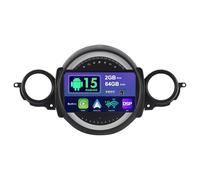 SXAUTO Android 15 Autoradio pour BMW Mini Cooper R55 R56 (2007-2013) - sans Fil Carplay + Android Auto - 2G+64G - Caméra arrière - 9 Pouce 2 Din Dab Volant Fast-Boot DSP Split-Screen Bluetooth WiFi