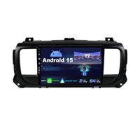 SXAUTO Android 15 Autoradio pour Citroen Jumpy 3 / Peugeot Expert/Toyota Proace/Opel Vivaro (2016-2021) - sans Fil Carplay + Android Auto - Caméra arrière IPS 9 Pouce 2 Din Dab Volant