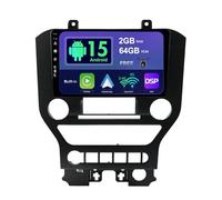 SXAUTO Android 15 Autoradio pour Ford Mustang (2015-2020) - sans Fil Carplay + Android Auto - 2G+64G - Caméra arrière - IPS 9 Pouce 2 Din - Dab Volant Fast-Boot DSP Split-Screen Bluetooth WiFi