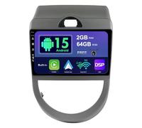 SXAUTO Android 15 Autoradio pour Kia Soul (2009-2013) - sans Fil Carplay + Android Auto - 2G+64G - Caméra arrière - IPS 9 Pouce 2 Din - Dab Volant Fast-Boot DSP Split-Screen Bluetooth Dual Band WiFi