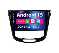 SXAUTO Android 15 Autoradio pour Nissan X-Trail Qashqai J11 Rouge(2014-2018) - sans Fil Carplay + Android Auto - 2G+32G - Caméra arrière - IPS 10.1 Pouce 2 Din Dab Volant Fast-Boot DSP Split-Screen