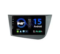 SXAUTO Android 15『Built-in Dab』 IPS Autoradio pour Seat Leon MK2 (2005-2012) - sans Fil Carplay/Android Auto - Caméra + MIC - 4G+64G - 9 Pouce 2 Din - Dab Volant 360-CAM Fast-Boot AHD WiFi AHD
