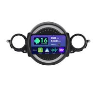 SXAUTO Android 16 Autoradio pour BMW Mini Cooper R55 R56 (2007-2013) - sans Fil Carplay + Android Auto - 4G+64G - Caméra arrière - 9 Pouce 2 Din Dab Volant Fast-Boot DSP Split-Screen Bluetooth WiFi