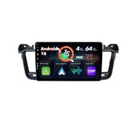 SXAUTO Android 16 Autoradio pour Peugeot 508 2012-2016 - sans Fil Carplay + Android Auto - 4G+64G - Caméra arrière - IPS 9 Pouce 2 Din - Dab Volant Fast-Boot Split-Screen Bluetooth Dual Band WiFi