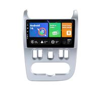 SXAUTO Android 16 『Built-in Dab』 IPS Autoradio pour Renault Logan 1 Sandero/Largus Dacia Duster 2009-2017 - sans Fil Carplay/Android Auto - LED Caméra + MIC - 4G+64G - 9 Pouce - Volant 360-CAM AHD