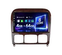 SXAUTO Android 16 IPS Autoradio pour Benz S Class W220 S280 S320 S350 S400 S430 S500 S600 AMG 1999-2007 - sans Fil Carplay/Android Auto - 4G+64G -Caméra + MIC - 9 Pouce 2 Din - Dab Volant 360-CAM AHD
