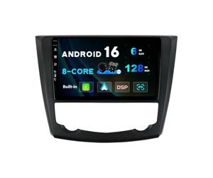 SXAUTO Autoradio Android 13-6G + 128 G - IPS, convient pour Renault Kadjar (2015-2019), Carplay/Android Auto/DSP, caméra LED + MIC, commande au volant DAB Fast Boot 360 caméra WiFi - 2 DIN 9 pouces