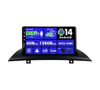 SXAUTO 『Built-in 4G / Dab』Android 14-6G+128G Autoradio pour BMW X3 E83 (2004-2012). sans Fil Carplay/Android Auto/DSP - LED Caméra + MIC - 9 Pouce 2 Din - Volant 360-CAM Fast-Boot AHD WiFi HDMI