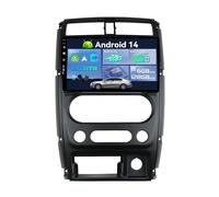 SXAUTO『Built-in 4G / Dab』Android 14-6G+128G Autoradio pour Suzuki Jimny 3 (2005-2019) - sans Fil Carplay/Android Auto/DSP - LED Caméra + MIC - 9 Pouce 2 Din - Volant 360-CAM Fast-Boot AHD WiFi
