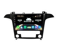 SXAUTO『Built-in 4G / Dab』Android 15-6G+128G Autoradio pour Ford S-Max (2007-2008) - sans Fil Carplay/Android Auto/DSP - LED Caméra + MIC - QLED 9 Pouce 2 Din - Volant 360-CAM Fast-Boot AHD WiFi