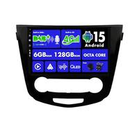 SXAUTO 『Built-in 4G / Dab』Android 15-6G+128G Autoradio pour Nissan Qashqai J11 X-Trail Rouge (2014-2018) - sans Fil Carplay/Android Auto/DSP Caméra + MIC - 10.1 Pouce 2 Din Volant 360-CAM Fast-Boot