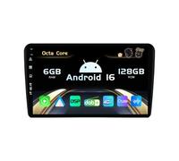 SXAUTO『Built-in 4G / Dab』Android 16-6G+128G Autoradio pour Audi A3 8P 8PA S3 RS3 (2003-2013) - sans Fil Carplay/Android Auto/DSP - LED Caméra + MIC - 9 Pouce 2 Din - Volant 360-CAM Fast-Boot AHD