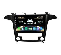 SXAUTO『Built-in 4G / Dab』Android 16-6G+128G Autoradio pour Ford S-Max (2007-2008) - sans Fil Carplay/Android Auto/DSP - LED Caméra + MIC - QLED 9 Pouce 2 Din - Volant 360-CAM Fast-Boot AHD WiFi