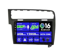 SXAUTO 『Built-in 4G / Dab』Android 16-6G+128G Autoradio pour Golf 7 (2013-2018)- sans Fil Carplay/Android Auto/DSP - LED Caméra + MIC - 10.1 Pouce 2 Din - Volant 360-CAM Fast-Boot AHD WiFi HDMI
