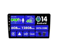 SXAUTO『Built-in 4G LTE/Dab』Android 14-6G+128G Autoradio pour Renault Duster/Dacia Sandero/Lada Xray 2/Captur/Logan 2 - Carplay/Android Auto/DSP - Caméra + MIC - QLED 9 Pouce 2 Din - Volant HDMI