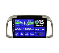 SXAUTO『Built-in 4G LTE/Dab』Android 15-6G+128G Autoradio pour Nissan March Micra K12 (2002-2010) - Carplay/Android Auto/DSP - LED Caméra + MIC - QLED 9 Pouce 2 Din Volant 360-CAM Fast-Boot HDMI