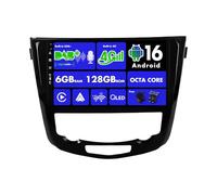 SXAUTO『Built-in 4G LTE/Dab』Android 16-6G+128G Autoradio pour Nissan X-Trail Qashqai J11 Rouge(2014-2018) - Carplay/Android Auto/DSP - Caméra + MIC - QLED 10.1 Pouce 2 Din - Volant Fast-Boot HDMI