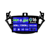 SXAUTO『Built-in 4G LTE/Dab』Android 16-6G+128G Autoradio pour Opel Corsa 2015-2019 / Adam 2013-2016 - Carplay/Android Auto - LED Caméra + MIC - QLED 9 Pouce 2 Din - Volant 360-CAM AHD HDMI