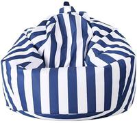 Sxbcya Floatig Bea Bag pour Piscine Extérieur Bea Bag Pouf Housse sans Remplissage Étanche Puff Salo Beach Garde Chaise Corer Seat Puf Sac, Dark Blue, D100cm-cover-adults