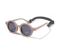 SXBCyan 0-36 Mois Bébé Lunettes De Soleil Rondes Polarisées Nuances En Caoutchouc Flexibles Avec Sangle For Tout-petit Nouveau-né Âges Du Nourrisson (Color : Coffee)